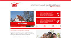 Desktop Screenshot of lbs-immobilien-ploen.de